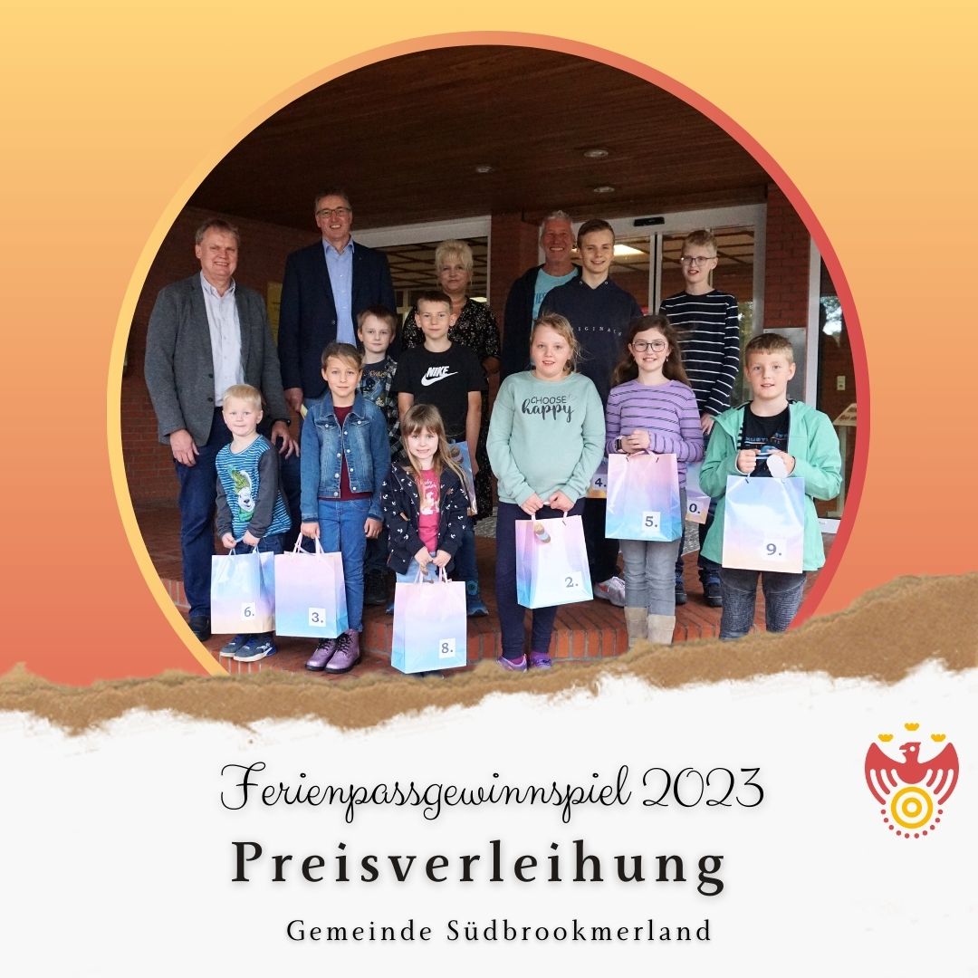 Preisverleihung zum Ferienpassgewinnspiel 2023
