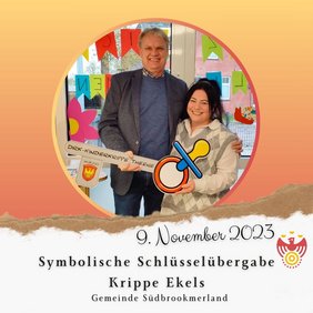 Symbolische Schlüsselübergabe Krippe Ekels